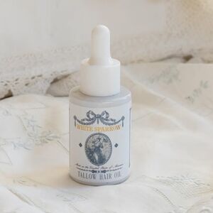 White Sparrow Organic Grass Fed Beef Tallow Hair Oil Natural Scalp Moisturizer